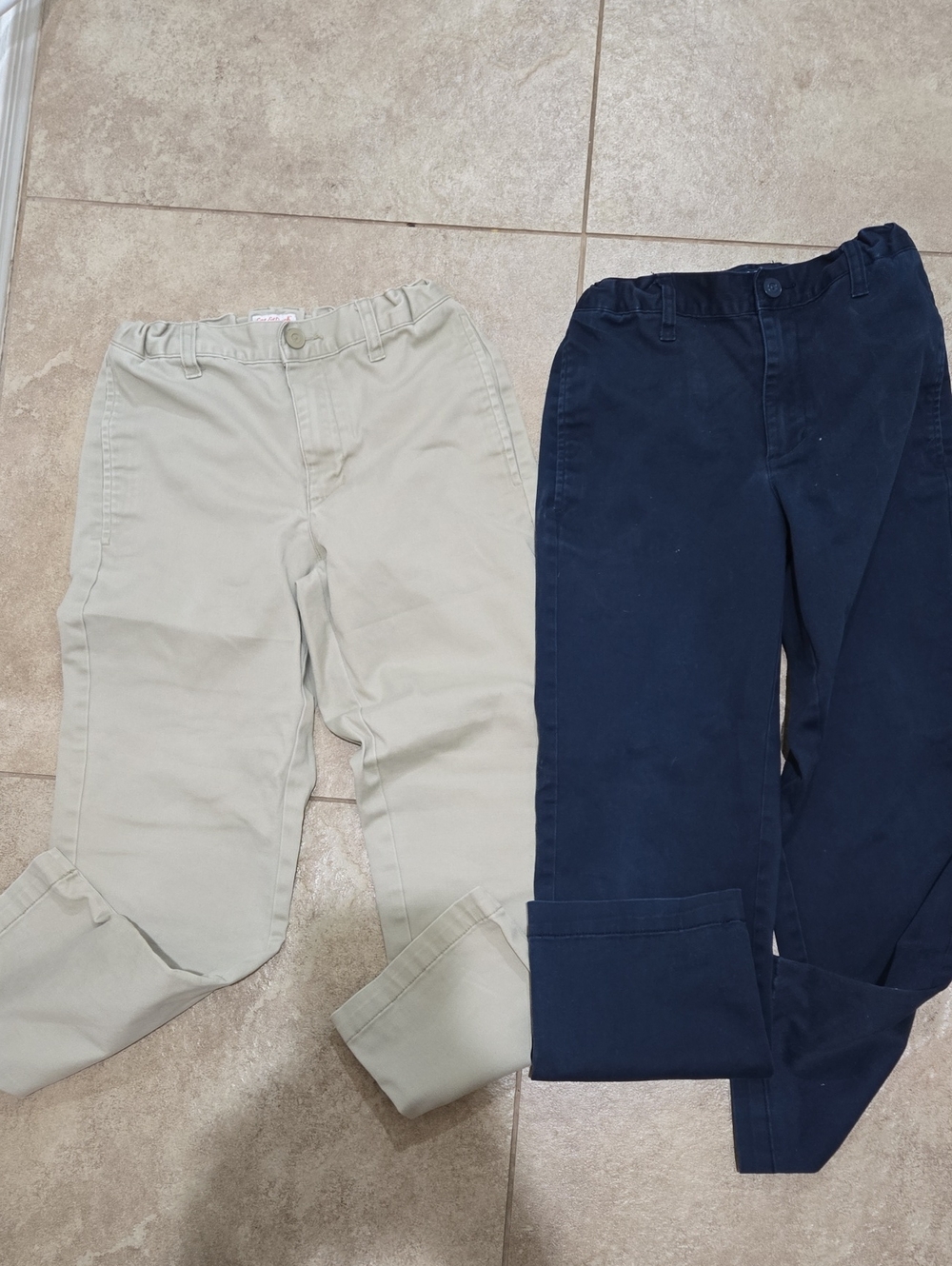 Kids Stretch Twill Pants - Navy and Khaki